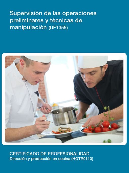 Imagen de portada de UF1355--Supervisión de las operaciones preliminares y técnicas de manipulación